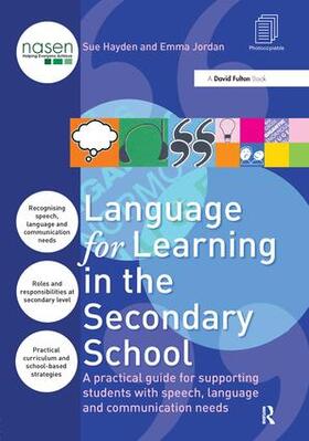 Hayden / Jordan |  Language for Learning in the Secondary School | Buch |  Sack Fachmedien