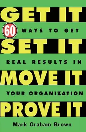 Brown |  Get It, Set It, Move It, Prove It | Buch |  Sack Fachmedien