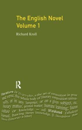 Kroll |  English Novel, Vol I, The | Buch |  Sack Fachmedien