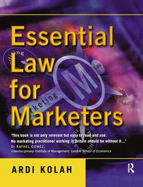 Kolah |  Essential Law for Marketers | Buch |  Sack Fachmedien