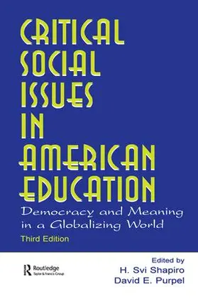 Shapiro |  Critical Social Issues in American Education | Buch |  Sack Fachmedien