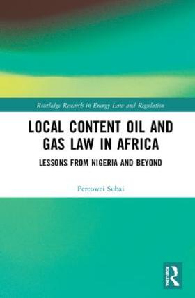 Subai |  Local Content Oil and Gas Law in Africa | Buch |  Sack Fachmedien