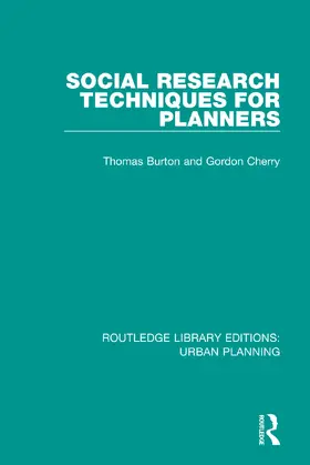 Burton / Cherry |  Social Research Techniques for Planners | Buch |  Sack Fachmedien