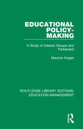 Kogan |  Educational Policy-making | Buch |  Sack Fachmedien