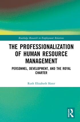 Slater |  The Professionalisation of Human Resource Management | Buch |  Sack Fachmedien
