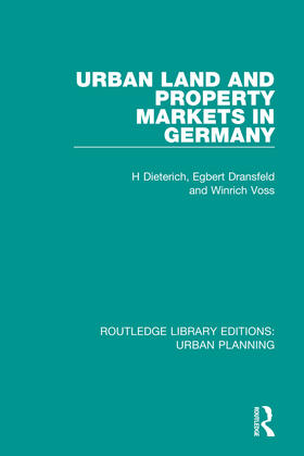 Dieterich / Dransfeld / Voss |  Urban Land and Property Markets in Germany | Buch |  Sack Fachmedien