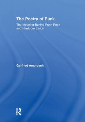Ambrosch |  The Poetry of Punk | Buch |  Sack Fachmedien