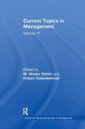 Golembiewski |  Current Topics in Management | Buch |  Sack Fachmedien