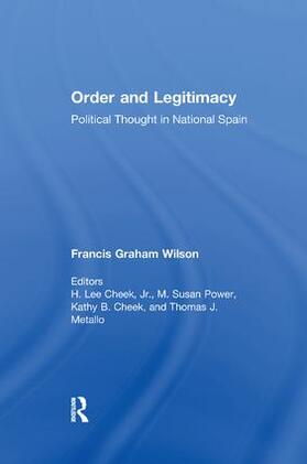 Wilson |  Order and Legitimacy | Buch |  Sack Fachmedien