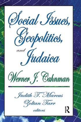 Cahnman |  Social Issues, Geopolitics, and Judaica | Buch |  Sack Fachmedien