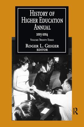 Di Tella / Geiger |  History of Higher Education Annual: 2003-2004 | Buch |  Sack Fachmedien