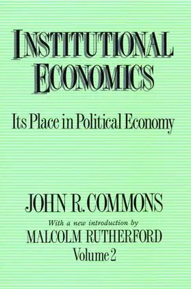 Rutherford |  Institutional Economics | Buch |  Sack Fachmedien