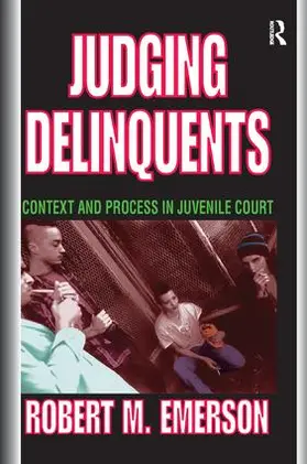 Emerson |  Judging Delinquents | Buch |  Sack Fachmedien