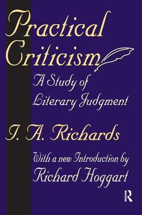 Richards |  Practical Criticism | Buch |  Sack Fachmedien