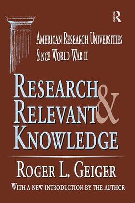 Geiger |  Research and Relevant Knowledge | Buch |  Sack Fachmedien