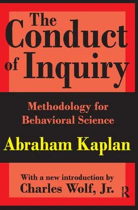 Kaplan |  The Conduct of Inquiry | Buch |  Sack Fachmedien