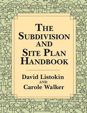 White / Listokin |  The Subdivision and Site Plan Handbook | Buch |  Sack Fachmedien