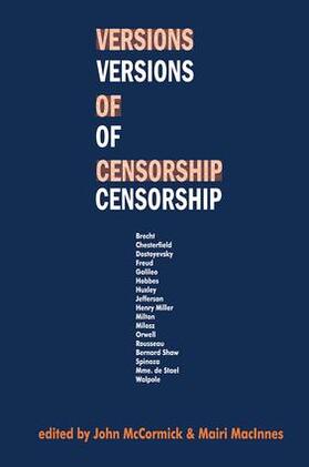 MacInnes |  Versions of Censorship | Buch |  Sack Fachmedien