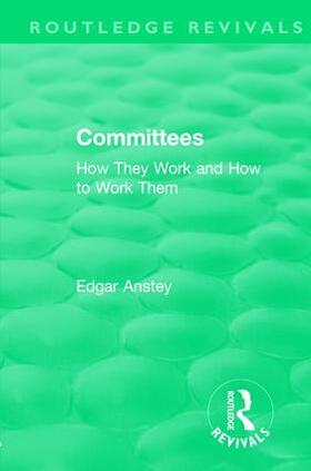 Anstey |  : Committees (1963) | Buch |  Sack Fachmedien