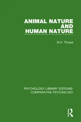 Thorpe |  Animal Nature and Human Nature | Buch |  Sack Fachmedien