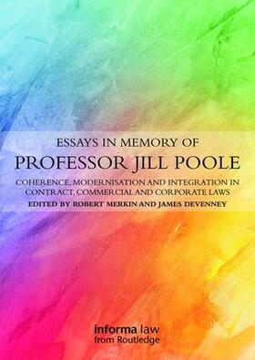 Merkin / Devenney |  Essays in Memory of Professor Jill Poole | Buch |  Sack Fachmedien