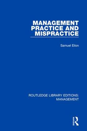Eilon |  Management Practice and Mispractice | Buch |  Sack Fachmedien