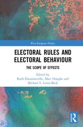 Dassonneville / Hooghe / Lewis-Beck |  Electoral Rules and Electoral Behaviour | Buch |  Sack Fachmedien