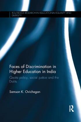 Ovichegan |  Faces of Discrimination in Higher Education in India | Buch |  Sack Fachmedien