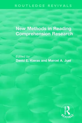 Just / Kieras |  New Methods in Reading Comprehension Research | Buch |  Sack Fachmedien