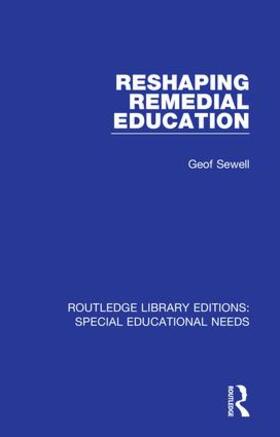 Sewell |  Reshaping Remedial Education | Buch |  Sack Fachmedien