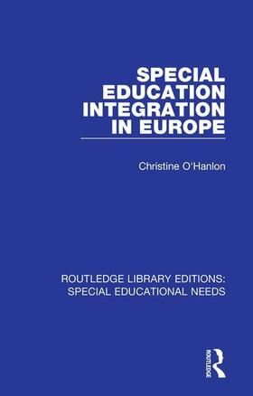 O'Hanlon |  Special Education Integration in Europe | Buch |  Sack Fachmedien