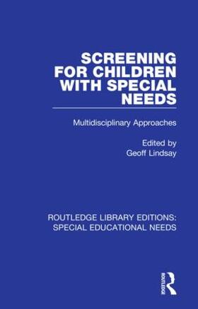 Lindsay |  Screening for Children with Special Needs | Buch |  Sack Fachmedien