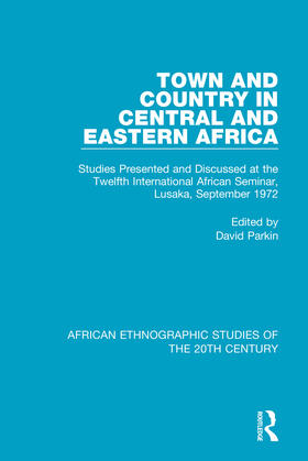 Parkin |  Town and Country in Central and Eastern Africa | Buch |  Sack Fachmedien