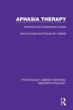 Howard / Hatfield |  Aphasia Therapy | Buch |  Sack Fachmedien