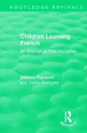 Rapaport / Westgate |  Children Learning French | Buch |  Sack Fachmedien