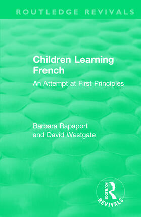 Rapaport / Westgate |  Children Learning French | Buch |  Sack Fachmedien