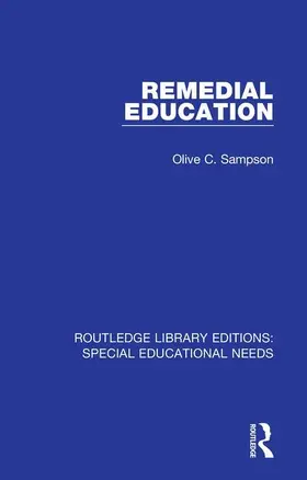 Sampson |  Remedial Education | Buch |  Sack Fachmedien