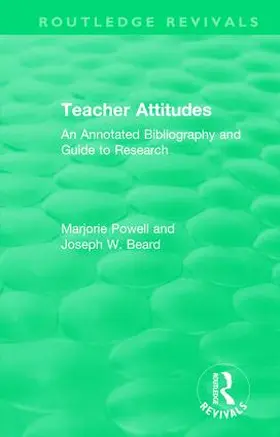 Powell / Beard |  Teacher Attitudes | Buch |  Sack Fachmedien