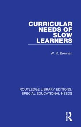 Brennan |  Curricular Needs of Slow Learners | Buch |  Sack Fachmedien