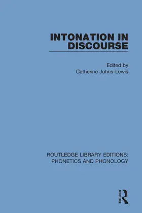 Johns-Lewis |  Intonation in Discourse | Buch |  Sack Fachmedien