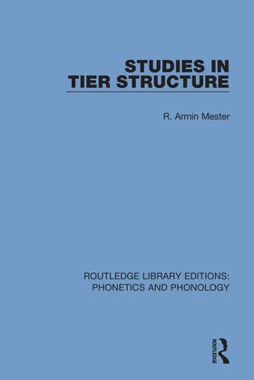 Mester |  Studies in Tier Structure | Buch |  Sack Fachmedien