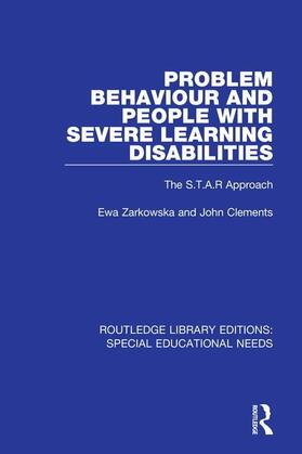 Zarkowska / Clements |  Problem Behaviour and People with Severe Learning Disabilities | Buch |  Sack Fachmedien