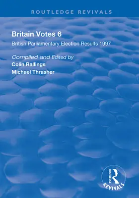 Rallings / Thrasher |  Britain Votes 6 | Buch |  Sack Fachmedien