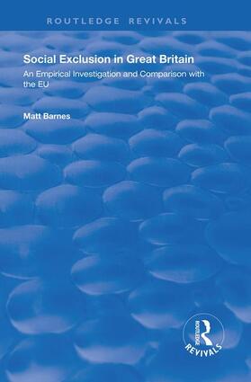 Barnes |  Social Exclusion in Great Britain | Buch |  Sack Fachmedien