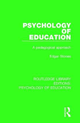 Stones |  Psychology of Education | Buch |  Sack Fachmedien