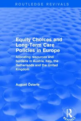 Oesterle |  Equity Choices and Long-Term Care Policies in Europe | Buch |  Sack Fachmedien