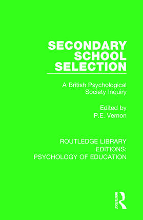 Vernon |  Secondary School Selection | Buch |  Sack Fachmedien