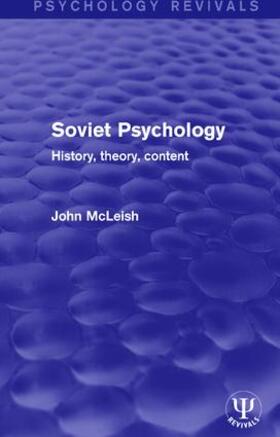 McLeish |  Soviet Psychology | Buch |  Sack Fachmedien
