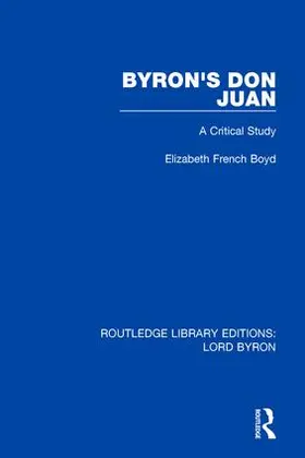 Boyd |  Byron's Don Juan | Buch |  Sack Fachmedien