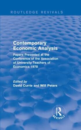 Currie / Peters |  Contemporary Economic Analysis | Buch |  Sack Fachmedien